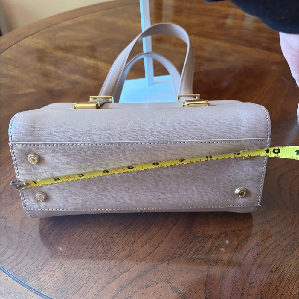 Ted Baker London Leather Satchel with Gold Hardware